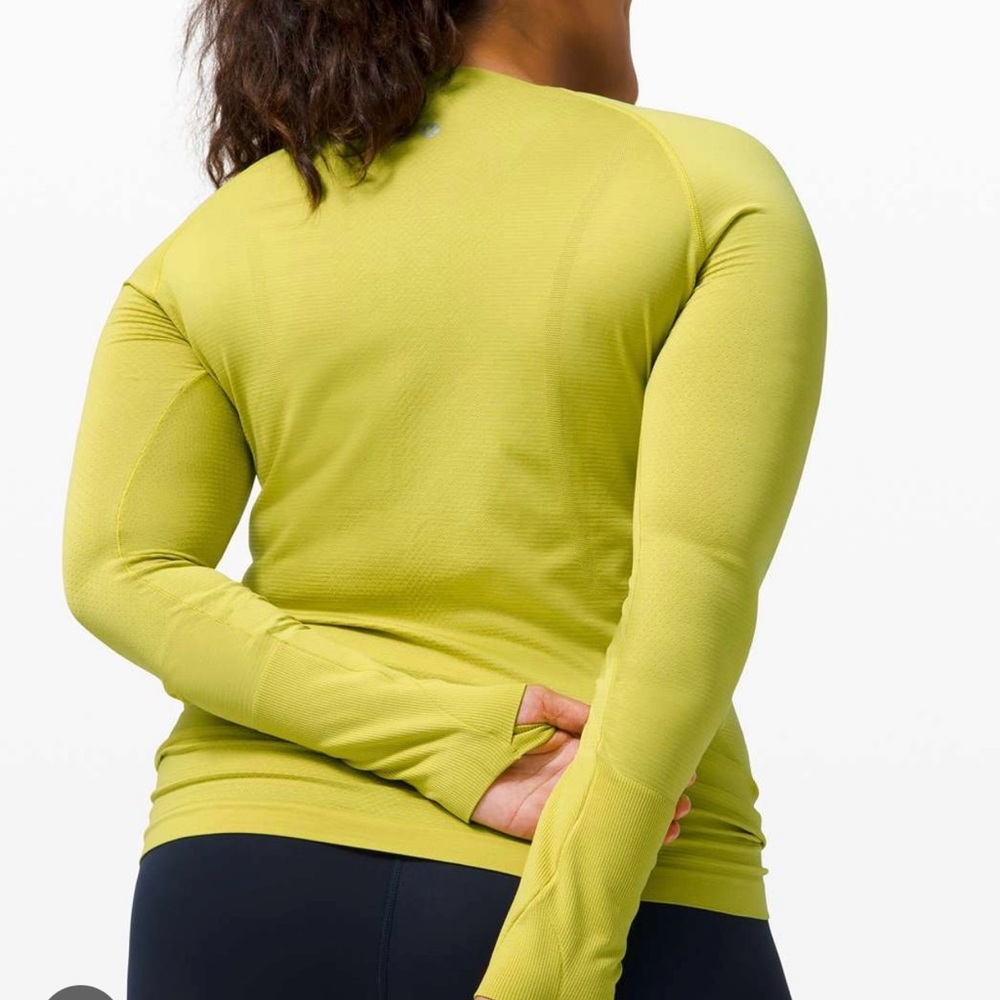 Lululemon Swiftly Tech Long Sleeve Yellow Pear - Picture 3 of 6